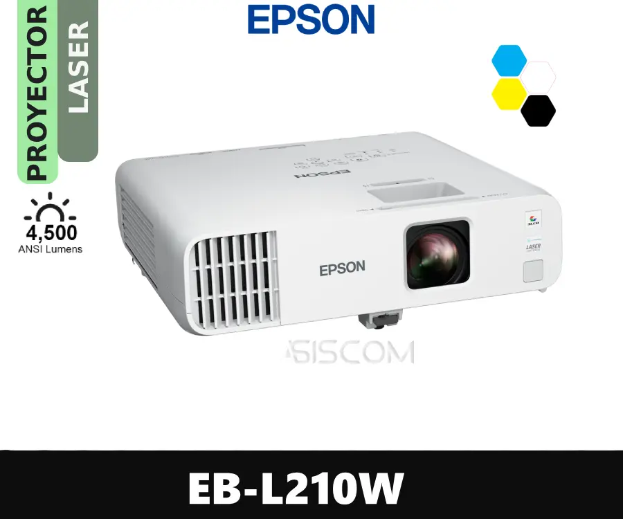 PROYECTOR EPSON PowerLite L210W 4500 Lumenes laser